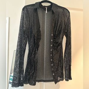 Free people sequin shirt